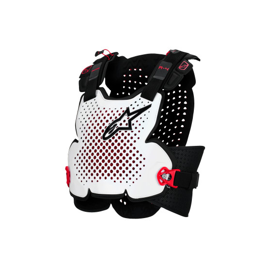 Pare-pierre Alpinestars A-4 Plasma - Noir Rouge Blanc