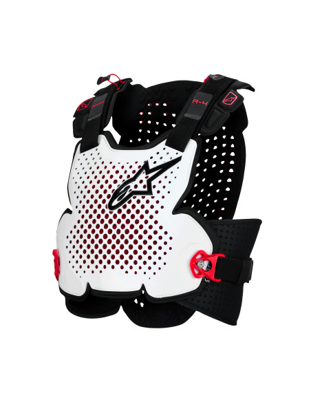 Pare-pierre Alpinestars A-4 Plasma - Noir Rouge Blanc