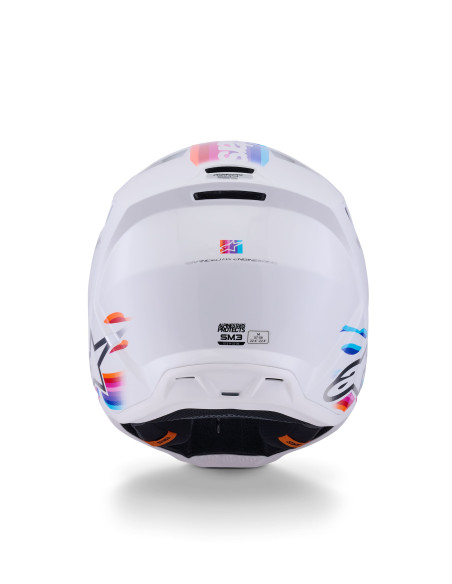 Casque cross Alpinestars 2026 S-M3 Force - Blanc