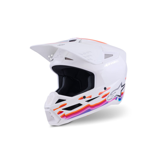Casque cross Alpinestars 2026 S-M3 Force - Blanc