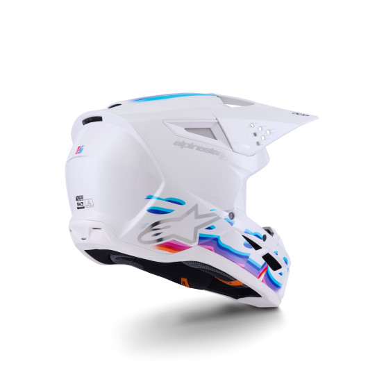 Casque cross Alpinestars 2026 S-M3 Force - Blanc