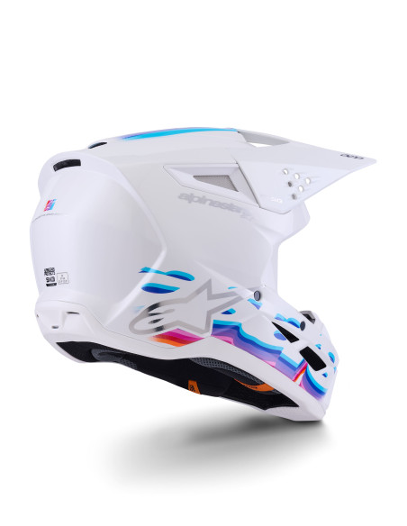 Casque cross Alpinestars 2026 S-M3 Force - Blanc