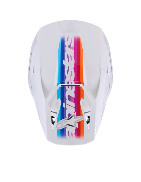 Casque cross Alpinestars 2026 S-M3 Force - Blanc