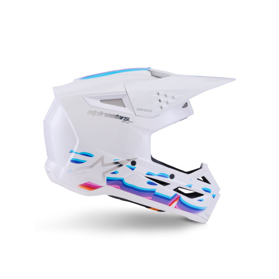 Casque cross Alpinestars 2026 S-M3 Force - Blanc