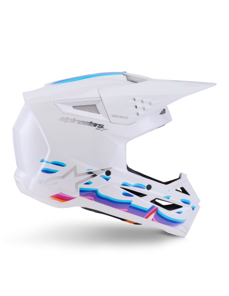 Casque cross Alpinestars 2026 S-M3 Force - Blanc