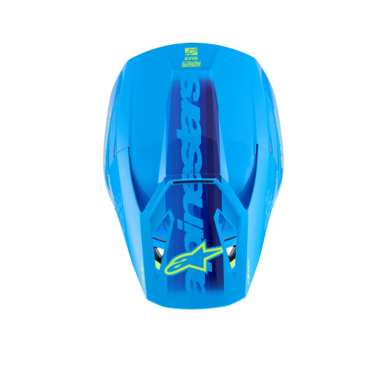Casque cross Alpinestars 2026 S-M3 Force - Bleu Cyan