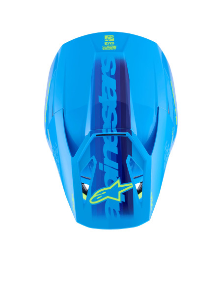 Casque cross Alpinestars 2026 S-M3 Force - Bleu Cyan