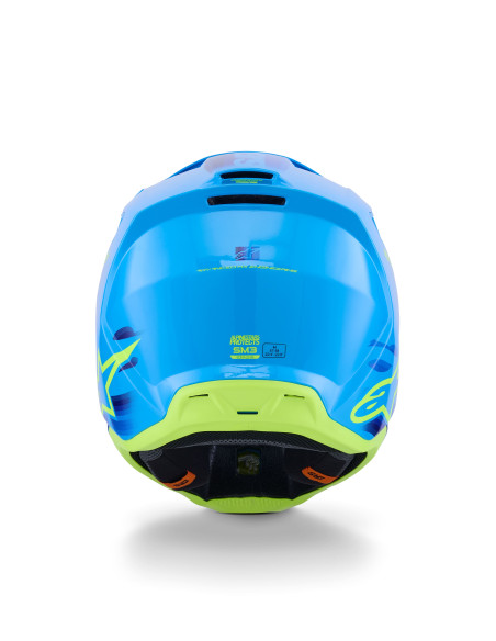 Casque cross Alpinestars 2026 S-M3 Force - Bleu Cyan