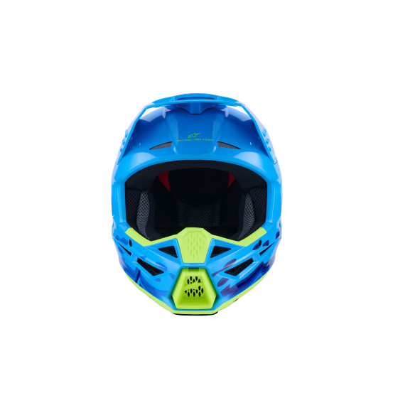 Casque cross Alpinestars 2026 S-M3 Force - Bleu Cyan