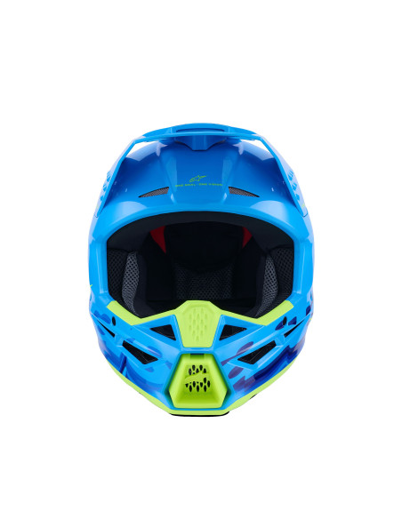 Casque cross Alpinestars 2026 S-M3 Force - Bleu Cyan