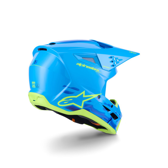 Casque cross Alpinestars 2026 S-M3 Force - Bleu Cyan