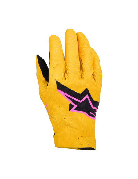Gants cross Alpinestars 2026 Supertech MX - Or Noir Fluo Rose