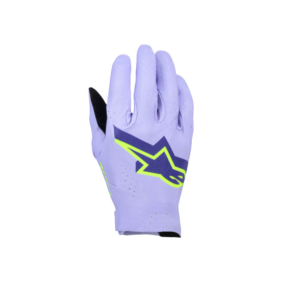 Gants cross Alpinestars 2026 Supertech MX - Violet Fluo Jaune