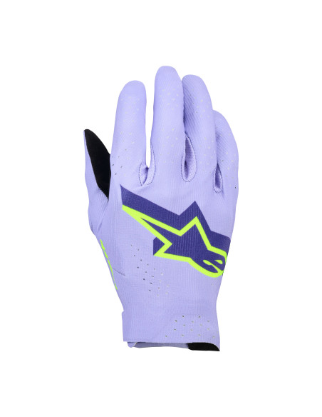 Gants cross Alpinestars 2026 Supertech MX - Violet Fluo Jaune