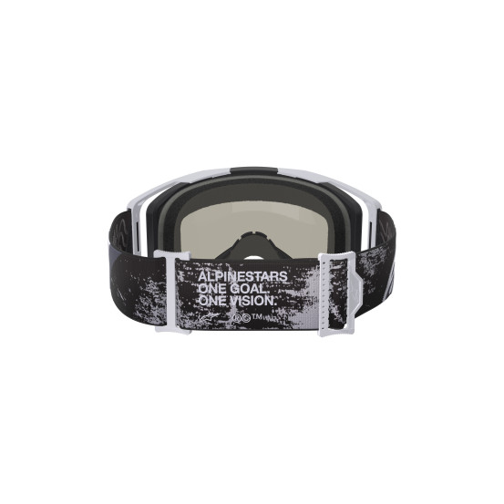 Masque cross Alpinestars Vision 8 Lahnd - Gris Iron Camo écran iridium Argent