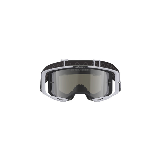 Masque cross Alpinestars Vision 8 Lahnd - Gris Iron Camo écran iridium Argent