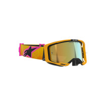 Masque cross Alpinestars Vision 8 Corp - Orange Jaune Rose écran iridium Or