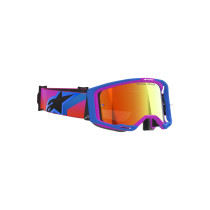 Masque cross Alpinestars Vision 8 Corp - Bleu UCLA Violet Orange écran iridium Rouge