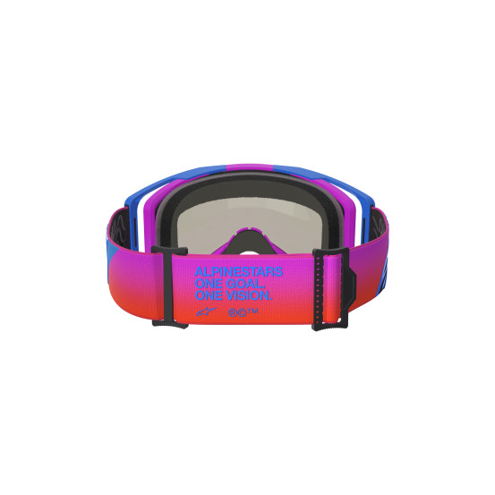 Masque cross Alpinestars Vision 8 Corp - Bleu UCLA Violet Orange écran iridium Rouge