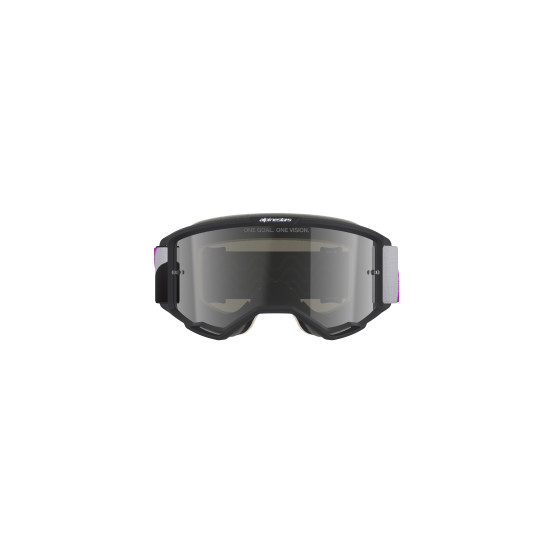 Masque cross Alpinestars Vision 5 Corp - Gris Violet écran iridium Argent