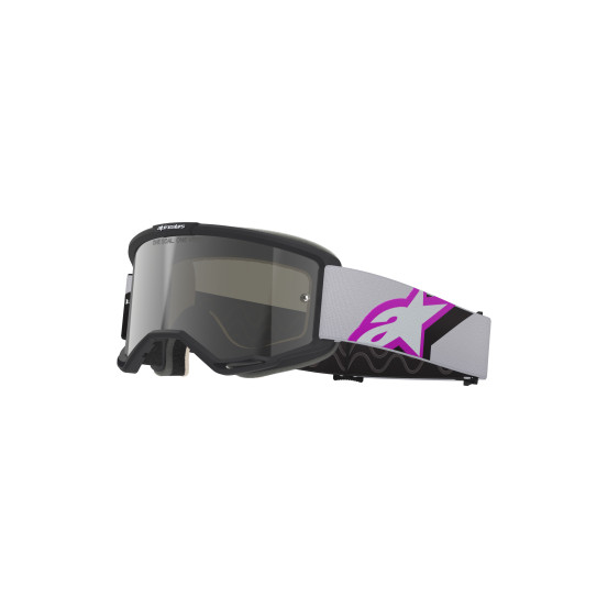 Masque cross Alpinestars Vision 5 Corp - Gris Violet écran iridium Argent