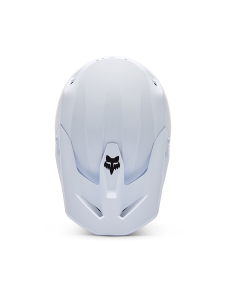 Casque cross enfant FOX V1 Solid - Blanc Mat
