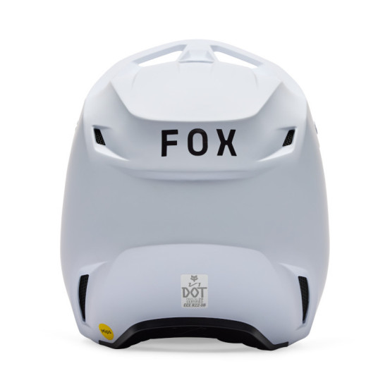 Casque cross enfant FOX V1 Solid - Blanc Mat