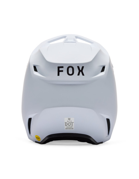 Casque cross enfant FOX V1 Solid - Blanc Mat