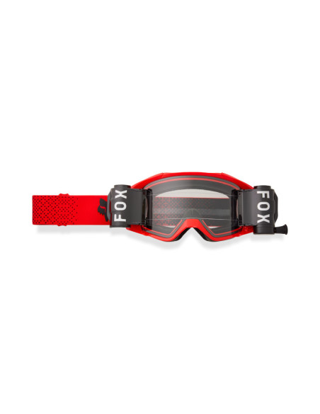 Masque cross FOX Vue Roll Off - Rouge Fluo