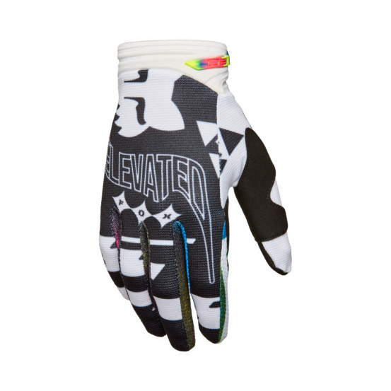 Gants cross FOX 2026 180 Image Cosmo - Blanc Noir