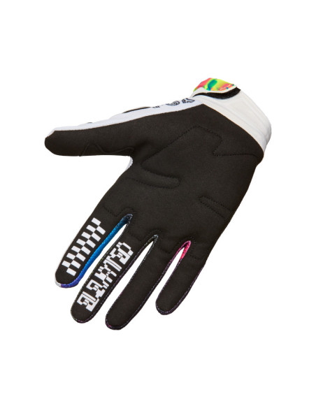 Gants cross FOX 2026 180 Image Cosmo - Blanc Noir