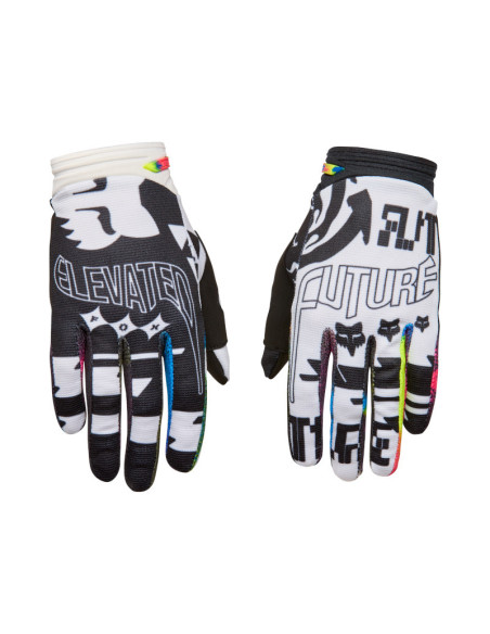 Gants cross FOX 2026 180 Image Cosmo - Blanc Noir