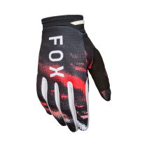 Gants cross FOX 2026 180 Kairos - Blanc Rouge Fluo