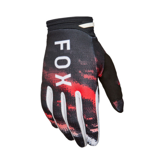Gants cross FOX 2026 180 Kairos - Blanc Rouge Fluo
