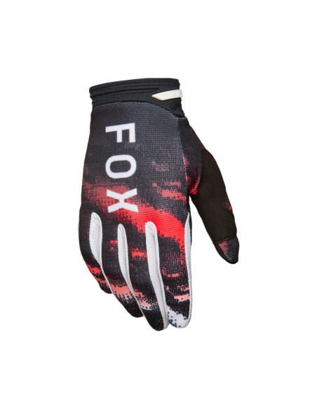 Gants cross FOX 2026 180 Kairos - Blanc Rouge Fluo