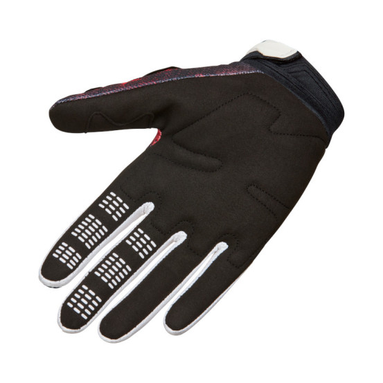 Gants cross FOX 2026 180 Kairos - Blanc Rouge Fluo