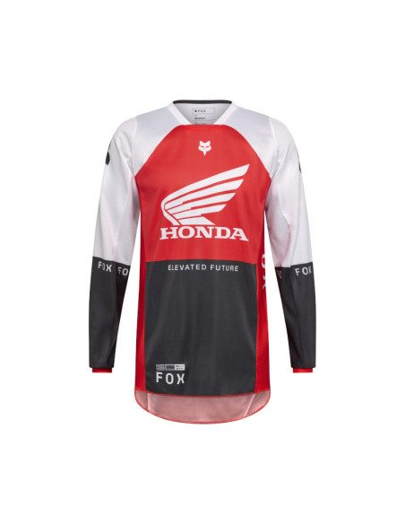 Maillot cross FOX 2026 180 Honda - Rouge Fluo