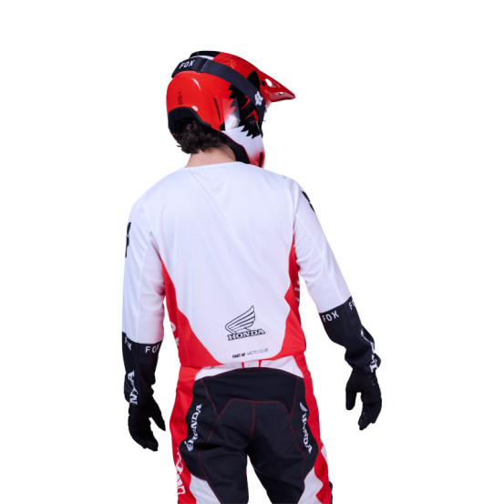 Maillot cross FOX 2026 180 Honda - Rouge Fluo