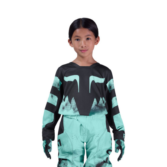 Maillot cross enfant FOX 2026 180 Kairos - Turquoise
