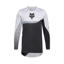 Maillot cross FOX 2026 Flexair Fracture - Blanc Noir