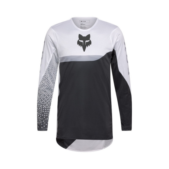 Maillot cross FOX 2026 Flexair Fracture - Blanc Noir