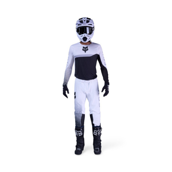 Maillot cross FOX 2026 Flexair Fracture - Blanc Noir