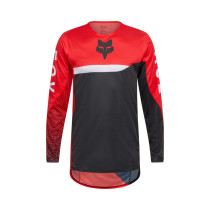 Maillot cross FOX 2026 Flexair Fracture - Rouge Fluo