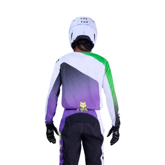 Maillot cross FOX 2026 180 Kawasaki - Violet Blanc