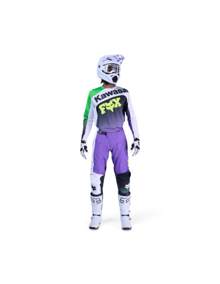 Maillot cross FOX 2026 180 Kawasaki - Violet Blanc