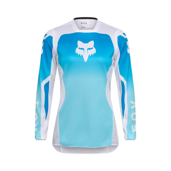 Maillot cross femme FOX 2026 180 Shield - Blanc Bleu