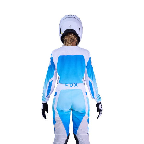 Maillot cross femme FOX 2026 180 Shield - Blanc Bleu