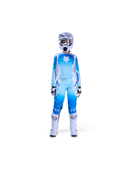 Maillot cross femme FOX 2026 180 Shield - Blanc Bleu