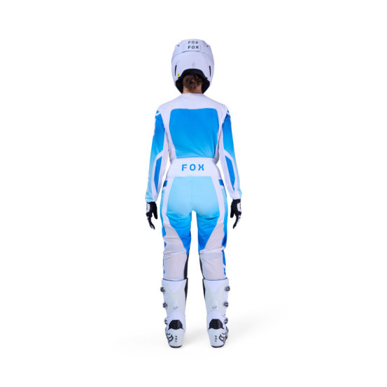 Maillot cross femme FOX 2026 180 Shield - Blanc Bleu