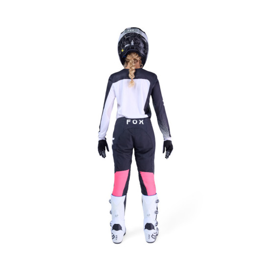 Maillot cross femme FOX 2026 Flexair Fracture - Blanc Noir